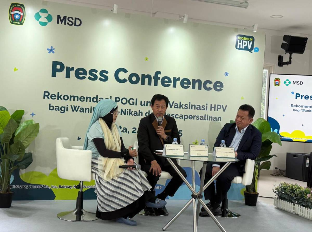 Konferensi Pers POGI terkait rekomendasi terbaru vaksinasi HPV