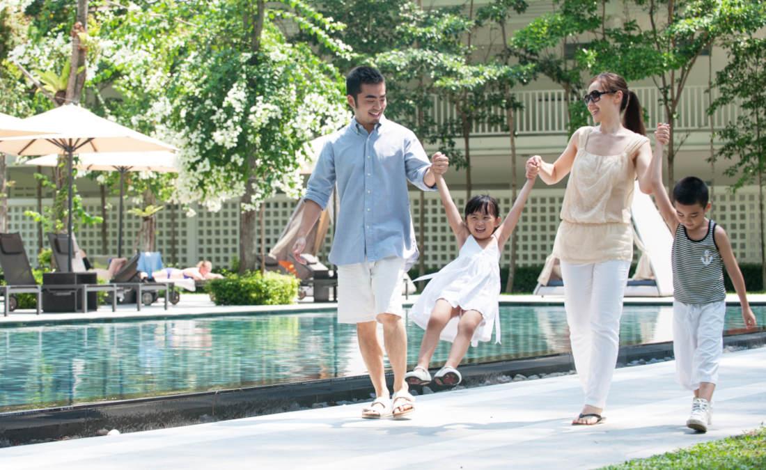 Keluarga sedang berlibur