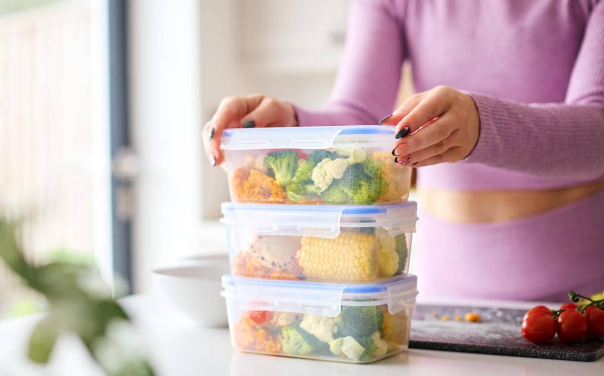 Contoh penyimpanan meal prep